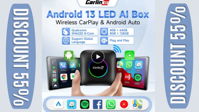 2024 CarPlay TV Box Android Auto Wireless Carplay Adapter New An in General Electronics in Hope / Kent - Image 2