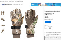 gloves Men's camouflage size M NEW