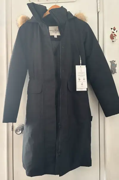 Brand New Quartz Co Fogo warm 650 down winter coat  XS, black , View more