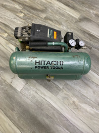 Hitachi EC89 1.3 Run HP Air Compressor Twin Tanks