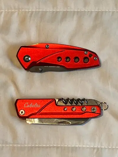 Cabela’s folding knife and pocket tool set new, View more