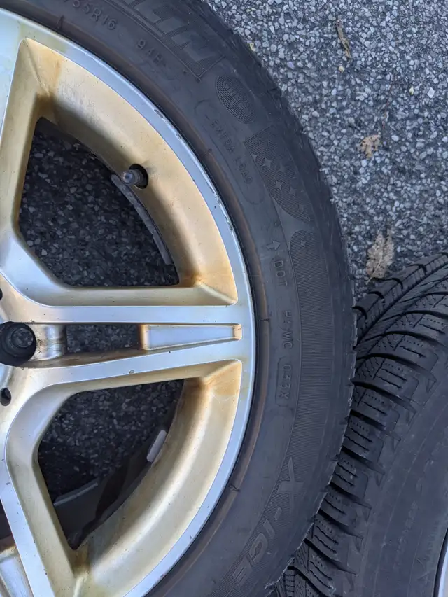 Michelin Winter Tires/ Snow Tires with AMG Rims 16" (205/ 55R16) in Tires & Rims in Ottawa - Image 5