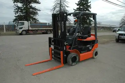 2020 TOYOTA ELECTRIC FORKLIFT -4 wheel Electric Pneumatic Forklift -Model: 8FB15 -Load Capacity: 1,5...