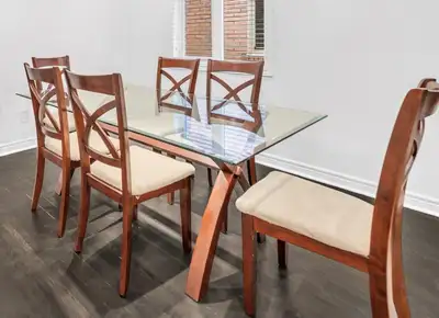 Dining Table with 6 Chairs, View more
