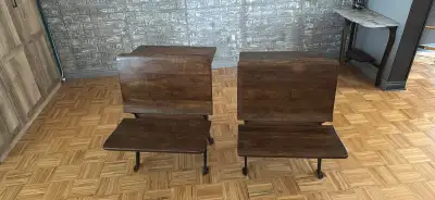 2 Antique School Desks, View more