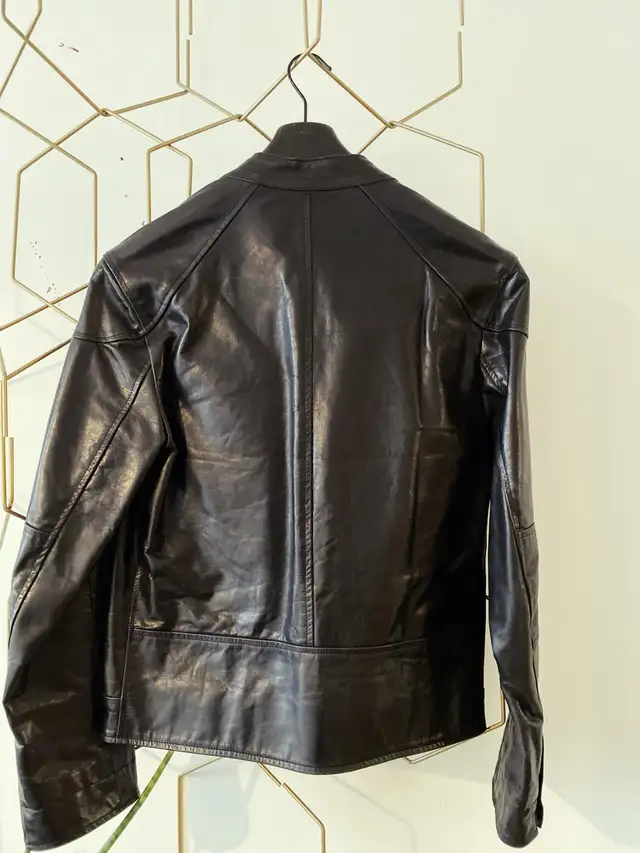 Veste en cuir véritable M085164534650194177122