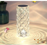 Crystal Rose Table Lamp  with 3 colours 