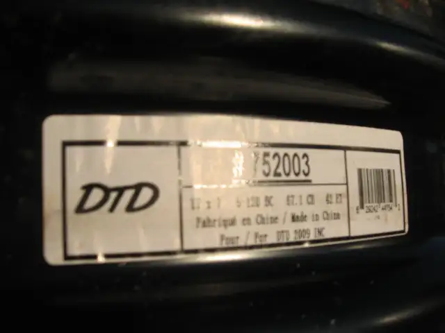 4 STEEL CAR RIMS - in NEWCASTLE in Tires & Rims in Oshawa / Durham Region - Image 6