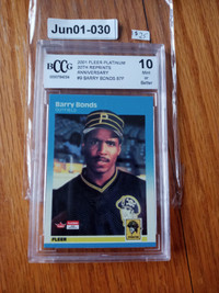 2001 Fleer Platinum 20th Anniversary Reprints #9 Barry Bonds 87F