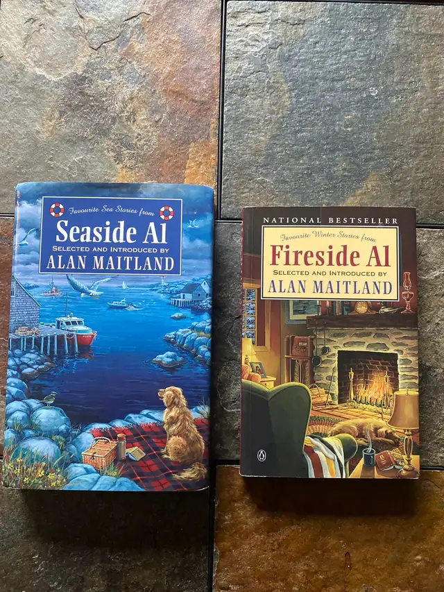 2 Alan Maitland books - Favorite Winter and Sea Stories