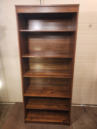 Wooden 6 Level Book Shelf 30 1/2in  x 16in x 72in Tall