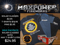 SOLAR ECLIPSE GLASSES, T-SHIRT & COLLECTOR PIN