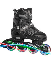 ITurnGlow Adjustable Inline Skates 4 Kids & Adults, Roller Skate