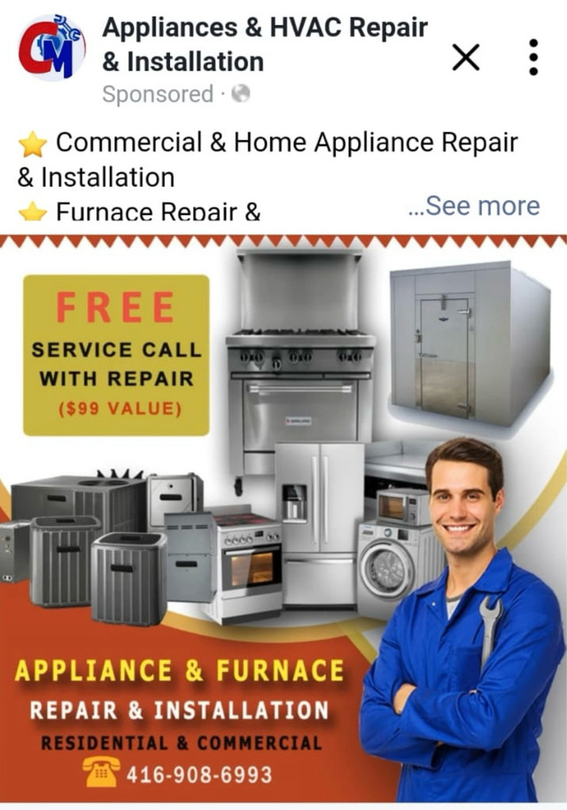 Commercial Appliance and coolers  Repairs  in Appliance Repair & Installation in Mississauga / Peel Region