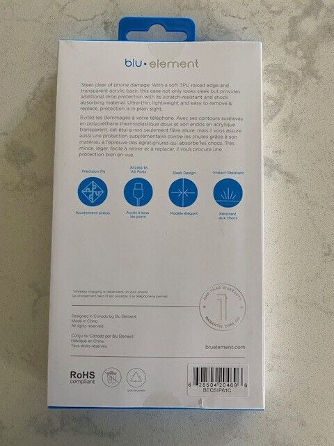 Blu Element Clear Shield Case Clear - iPhone 12/12 Pro BNIB! in Cell Phone Accessories in Kitchener / Waterloo - Image 2