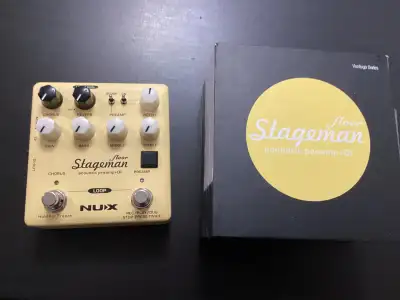 NUX Stageman Floor is an analog acoustic preamp DI with digital effects and looper function. It’s a...
