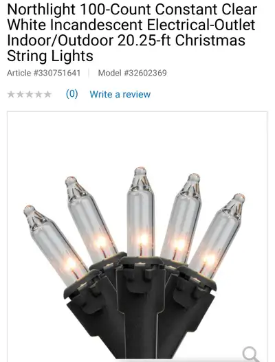 3 NEW SETS OF CLEAR MINI LIGHTS, View more