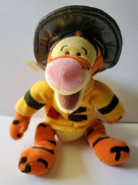 Fireman Tigger Bean Bag Plush 9" Disney Store Winnie The Pooh