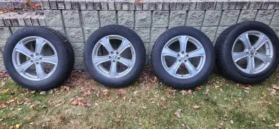 Michelin X-Ice 225/60 R17 Winter Tires on rims Bolt Pattern fit for 2013 Subaru Outback. 5x 100mm Al...