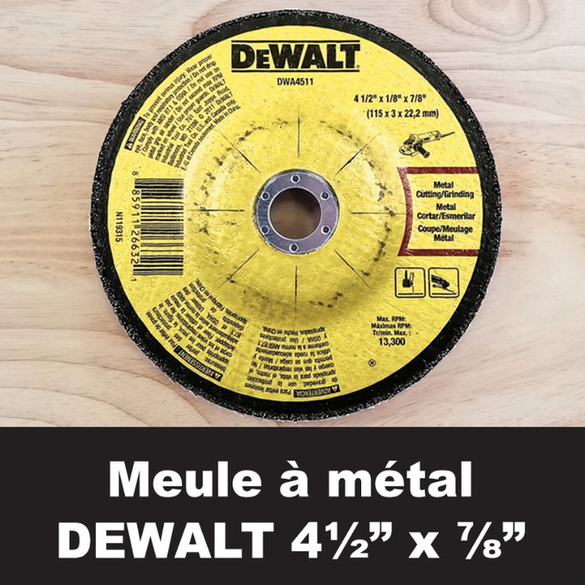 Meule à découper le métal 4-1/2 x 1/8 po DeWalt dans Outils électriques  à Drummondville - Image 2