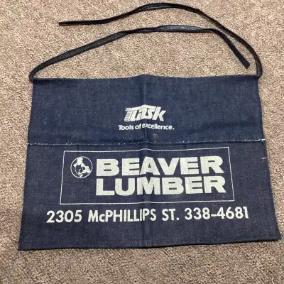 Vintage Beaver Lumber denim tool pouch, View more