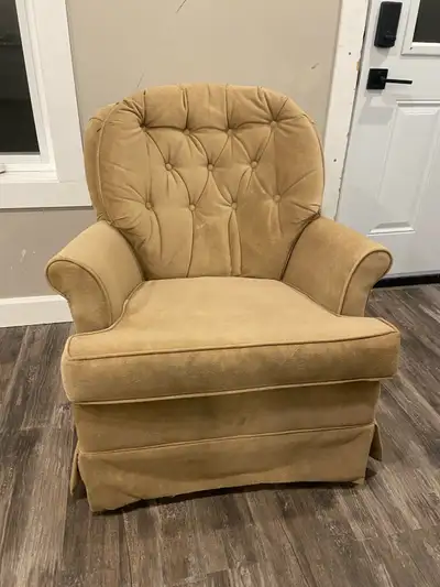 Beige Swivel/ Rocker Chair, View more