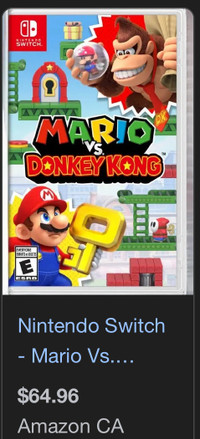Mario Donkey Kong Switch