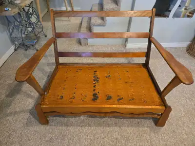 Free vintage love seat frame, View more
