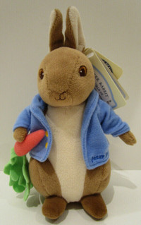 SMALL PLUSH PETER RABBIT WITH ALL SOFT PARTS, NEW CONDITION