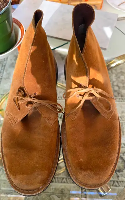 Clarks Desert Boots s 12.5 crepe sole little wear, View more