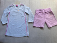 2 piece girls Dress by Tangerine & Short Pants by OshKosh Size 5