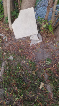 Free patio stones pieces