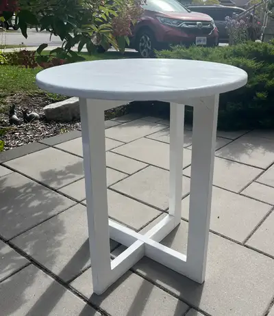 White Wooden BISTRO Table, View more