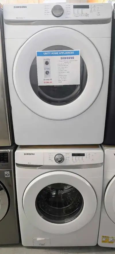 2022 – 27" Samsung Washer & Dryer Set – 1 Year Warranty, View more