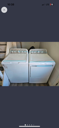 Good deal!! GE top load 27"inch washer dryer set