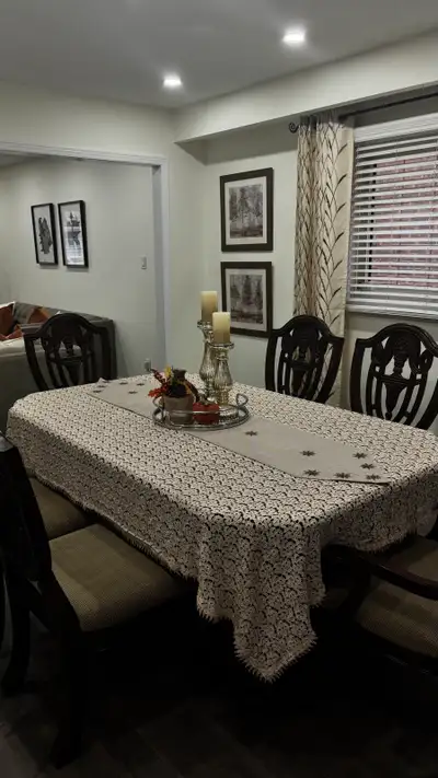 Elegant Wooden Dining Table & Chairs, View more