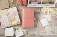 NEW Traveler's Journal (Pretty Pink) with Transparent Inserts