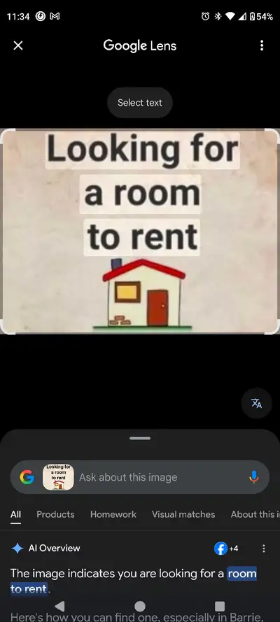 looking for a room