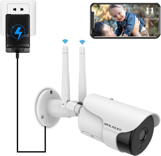 Wireless Camera (3K 5MP & 2-Way Audio & AI Detection) Outdoor, W in Other in Mississauga / Peel Region