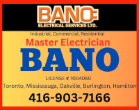 BANO ELECTRICAL SERVICE   PH 4169037166  Master Electrician