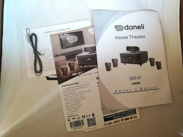 Surround Sound System -Daneli Acoustic HD-67 High Fidelity NEW in Speakers in Peterborough - Image 3