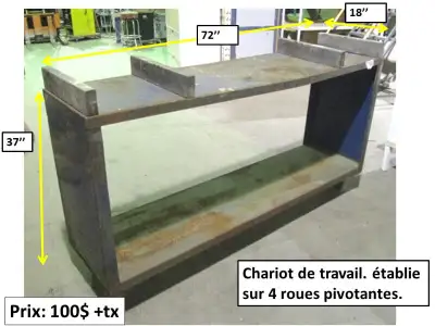 Établi, table de travail, View more