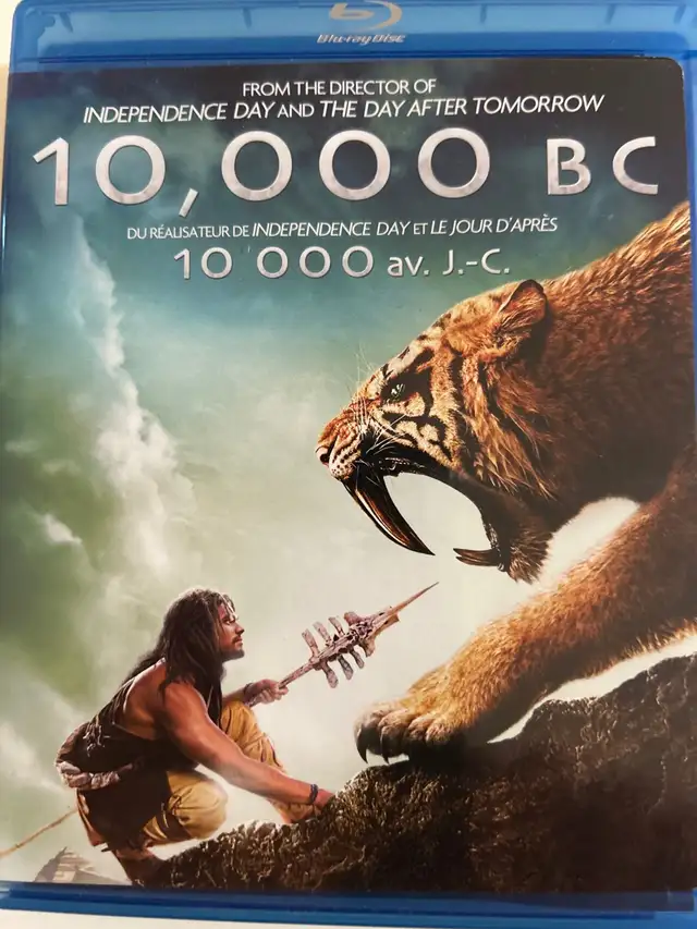 10000 bc / Blu-ray bilingue à vendre 6$62863261526914128