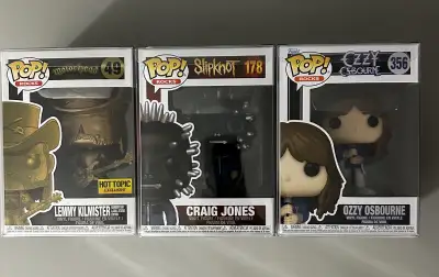 Funko pop rocks ozzy slipknot jones Motörhead Lenny exclusive, View more