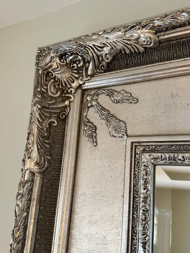 7.5 ft Oversized Silver-Leaf Baroque Mirror – Full Length in Home Décor & Accents in Ottawa - Image 6