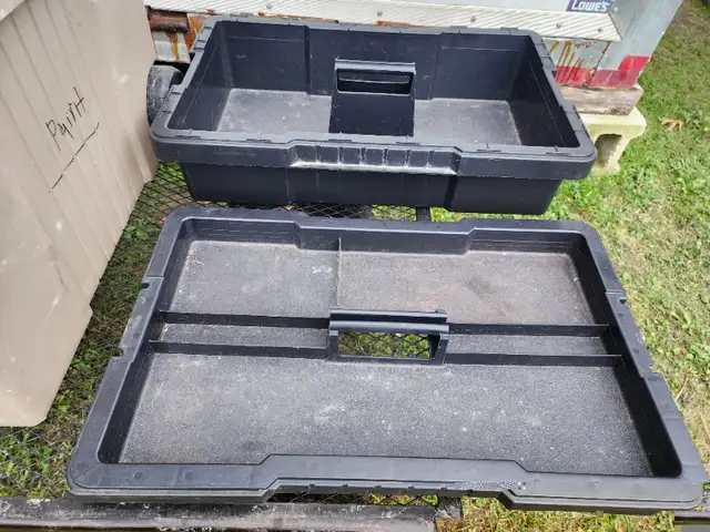 Plano PRO Plastic Tool Tote On Wheels 2 Removable Plastic Trays in Tool Storage & Benches in Windsor Region - Image 3
