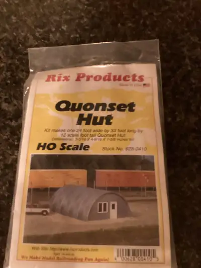 Ho scale Quonset Hut, View more