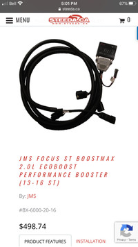 JMS Boostmax performance chip/booster for Ford ecoboost