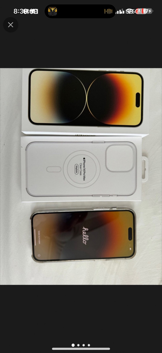 iPhone 14 Max pro 256gb gold mint condition dans Téléphones cellulaires  à Ville de Montréal - Image 4