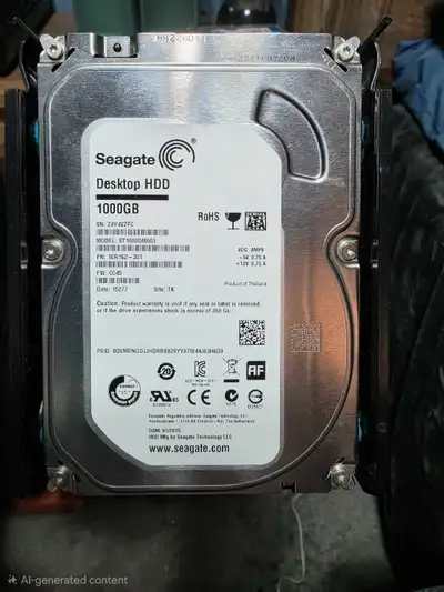 Seagate 1TB HDD, View more
